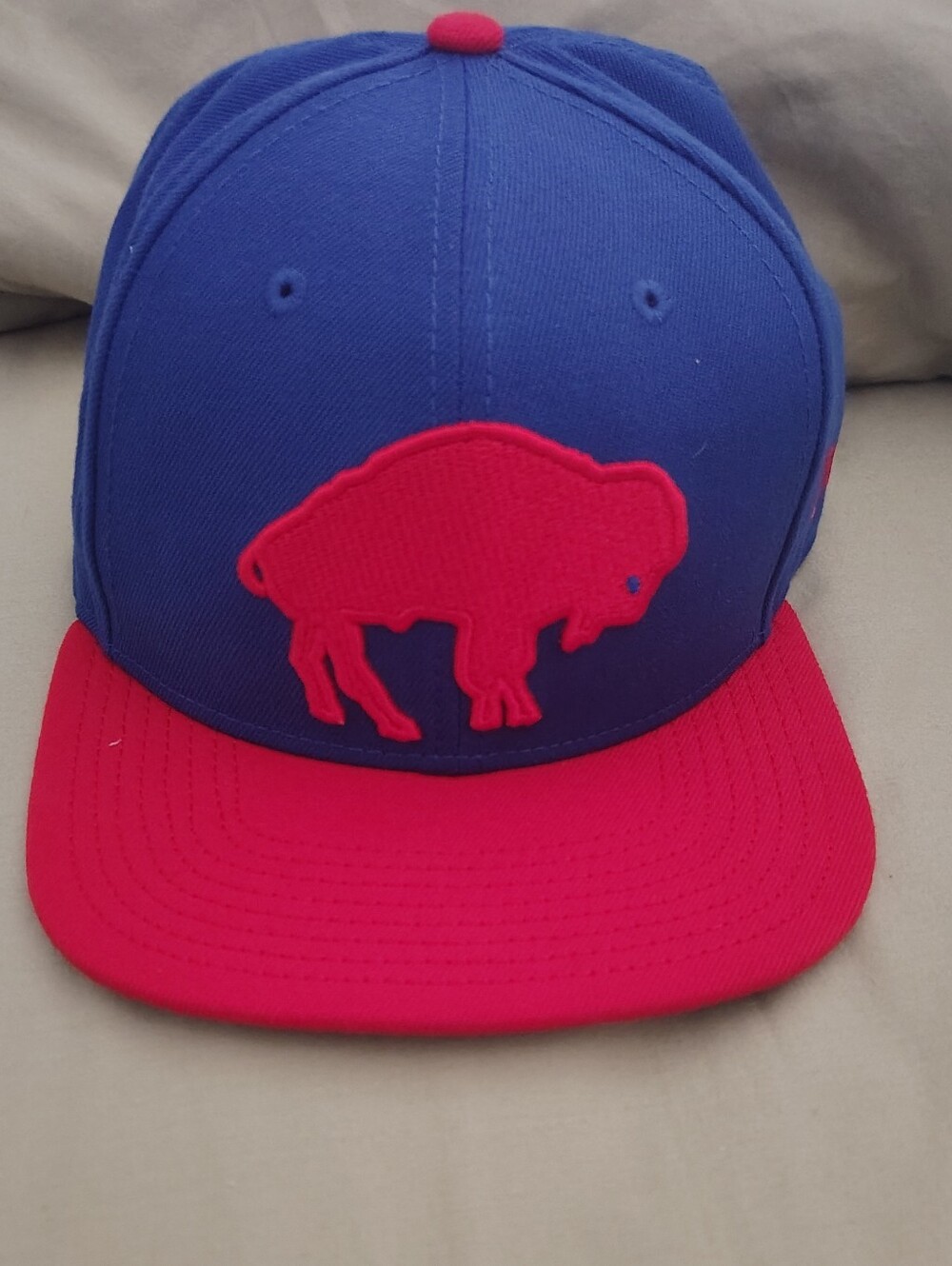 New Era Kids Royal Blue and Red Buffalo Snapback Hat